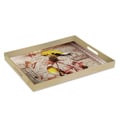 Accents by Jay Notions Gold Finch Rectangle with Handle Tray