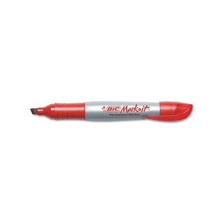Mark-It Chisel Tip Rambunctious Red Permanent Marker (Pack of 12)