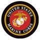 United States Marine Corps Chrome/ Neon Ring Clock