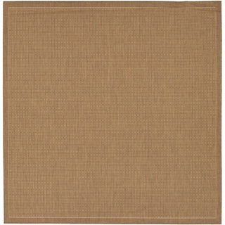 Recife Saddle Stitch Cocoa Rug (8'6 Square)