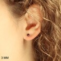 Sterling Silver Princess-cut Cubic Zirconia Earrings