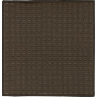 Recife Saddle Stitch Black Rug (8'6 Square)