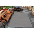 Recife Saddle Stitch Grey Rug (5'3 x 7'6)