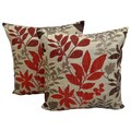 Bristol Chenille Jacquard 18x18-inch Throw Pillows (Set of 2)