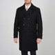 Alfani Men's Black Wool-blend Double Breasted Peacoat
