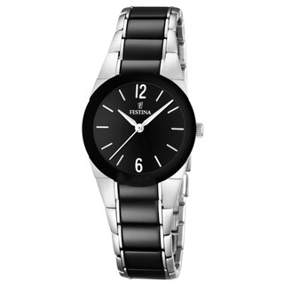 Festina Women's Ceramic Two-tone Stainless Steel Watch