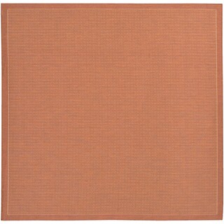 Recife Terra-Cotta/ Natural Rug (7'6 Square)