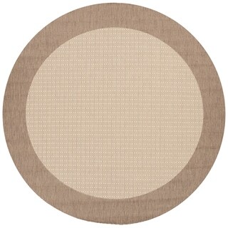 Recife Natural Cocoa Checkered Rug (7'6 Round)