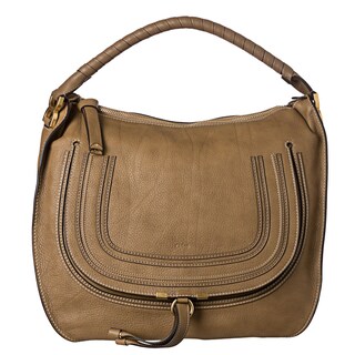 Chloe 'Marcie' Large Nut Leather Hobo Bag