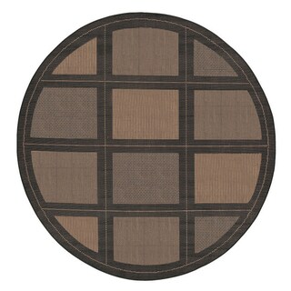 Recife Summit Cocoa/ Black Rug (7'6 Round)