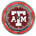 Texas A&M University Neon Clock