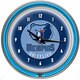 Memphis Grizzlies NBA Chrome Double Ring Neon Clock