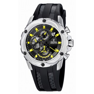 Festina Men's Black/ Yellow Quartz Watch