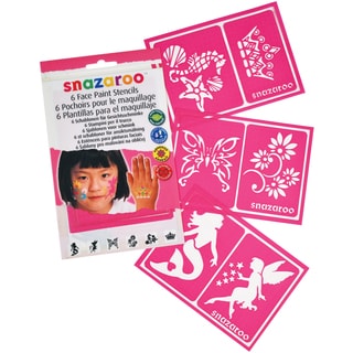 Snazaroo Face Painting Stencils Girls Fantasy (Pack of 6)