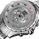 Joshua & Sons Men's Large Dial Quartz Chronograph Stainless Steel Bracelet Watch