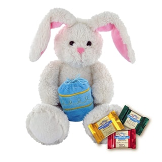Ghirardelli Fluffy Bunny with Chocolate Squares