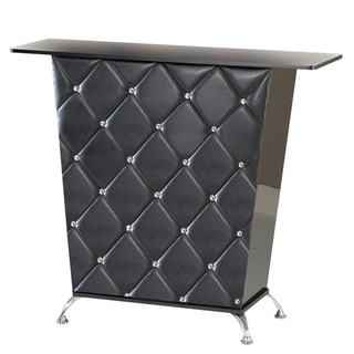 Bernards Vinyl and Crystal Studs Black Bar