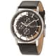 Kenneth Cole Men's Brown-Dial Black-Calf-Skin Quartz Watch