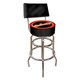 Bud Light Blue Padded Bar Stool with Back