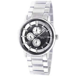 Kenneth Cole Men's Transparent Silvertone Steel Quartz Watch