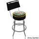 Trademark Games U.S. Army Padded Swivel Bar Stool with Back