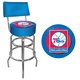 Trademark Games Officially Licensed NBA Padded Bar Stool with Back