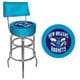 Heat Trademark Games Officially Licensed NBA Padded Bar Stool with Back