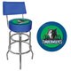 Heat Trademark Games Officially Licensed NBA Padded Bar Stool with Back