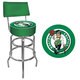 Hawks Trademark Games Officially Licensed NBA Padded Bar Stool with Back