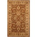 Indo Hand-tufted Mahal Brown/ Beige Wool Rug (3'3 x 5'3)