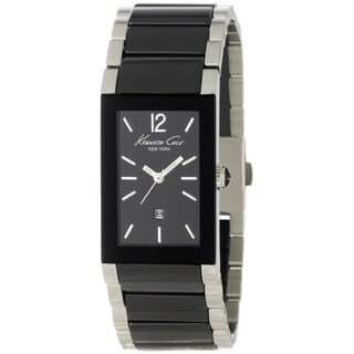 Kenneth Cole Men's 'KC4740' Black Ceramic Bracelet Quartz Watch