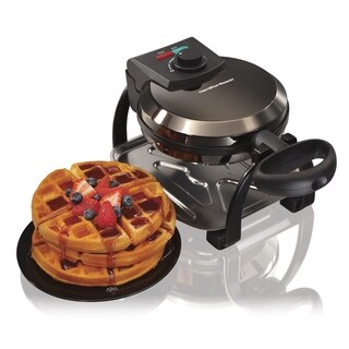 Hamilton Beach 26011 Black Ice Belgian Flip Waffle Maker