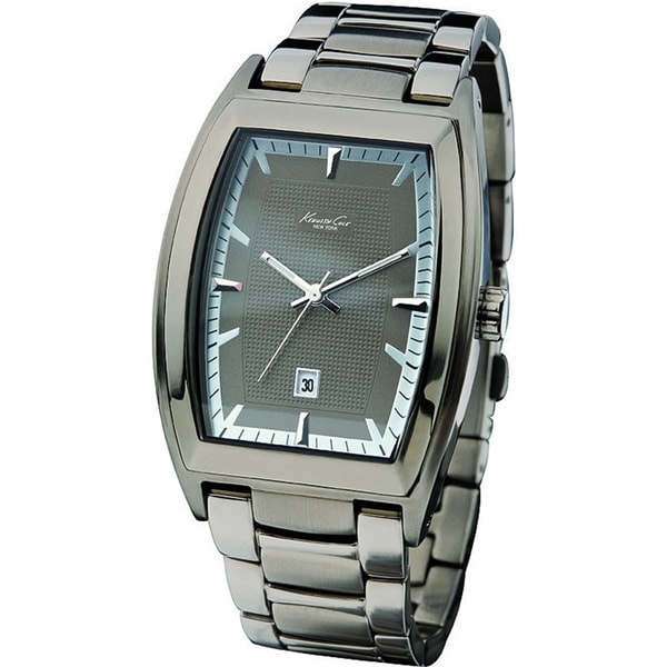 Kenneth Cole Men's 'Reaction KC3756' Grey Stainless Steel Quartz Watch