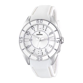 Festina Women's Sahara White Rubber Strap Quartz Watch