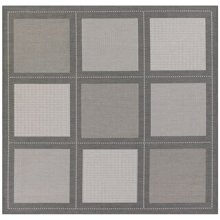 Recife Summit/Grey/ White Rug (7' x 6")