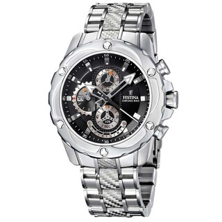 Festina Men's Crono Silver Stainless-Steel Quartz Watch