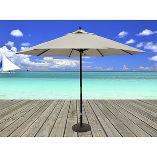 Sale Tropishade 11 Foot Premium Beige Dark Wood Market Umbrella Christopher Outdoor