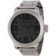 Kenneth Cole Men's Reaction Grey Silverplated Black-Dial Stainless-Steel Analog Quartz Watch