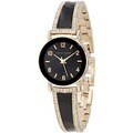 Anne Klein Women's Black Leather Quartz Watch