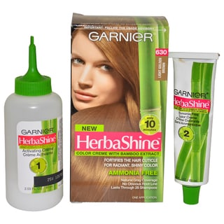 Garnier HerbaShine Color Creme with Bamboo Extract # 630 Light Golden Brown Hair Color