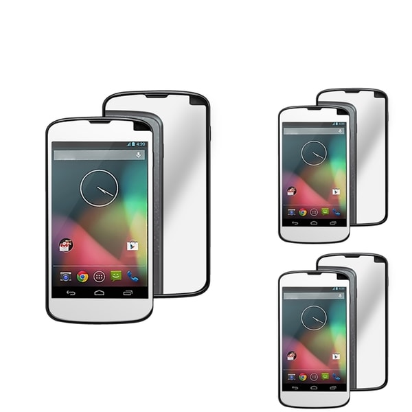 BasAcc Mirror Screen Protector for LG Nexus 4 E960 (Pack of 3)