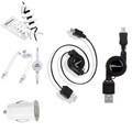 BasAcc USB Car Charger/ Retractable Micro USB Cable/ Audio Cable/ Wrap