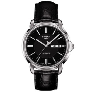 Tissot Men's 'Automatic III' Black Dial Watch