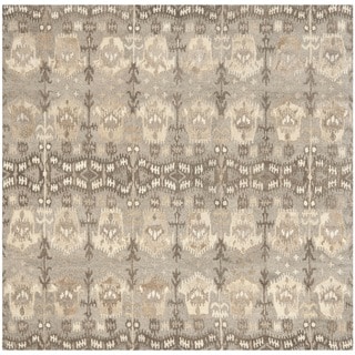 Safavieh Handmade Wyndham Natural New Zealand Wool Rug (7' Square)