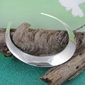 Handcrafted Silver-plated Brass Shiny Everyday Choker Necklace (India)