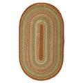 Blossom Multicolored Braided Rug (1'8 x 2'6 Oval)