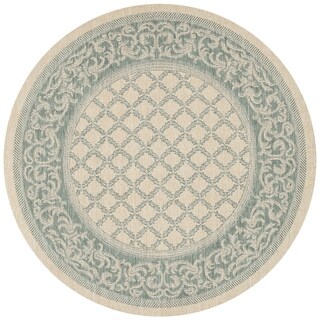 Recife Natural Garden Lattice Rug (7'6 Round)