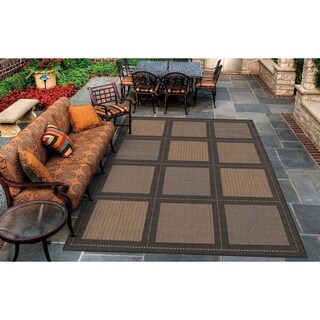 Recife Summit Cocoa and Black Rug (5'10 x 9'2)