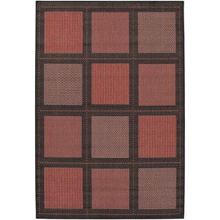 Recife Summit/ Terra-Cotta Black Area Rug (8'6 x 13)