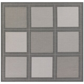 Recife Summit/ Grey White Square Rug (8'6 x 8'6)